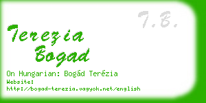 terezia bogad business card